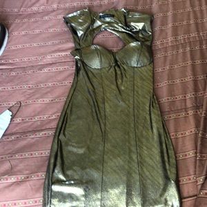 Gold dress